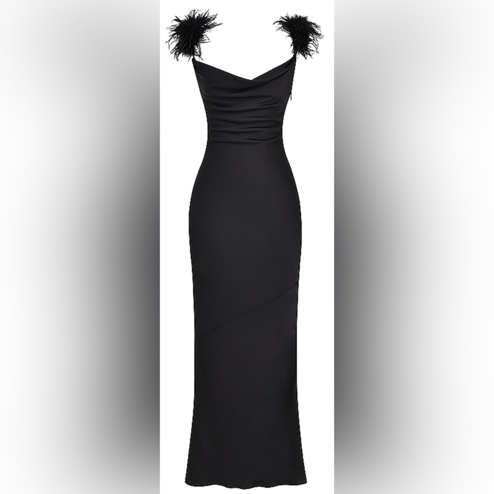 “Tabitha beautiful HOUSE OF CB LONG BLACK DRESS